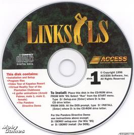 Artwork on the Disc for Links LS - Legends in Sports - 1997 Edition on the Microsoft DOS.