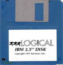 Artwork on the Disc for Log!cal on the Microsoft DOS.