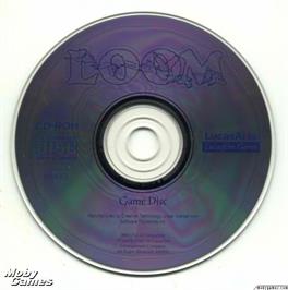 Artwork on the Disc for Loom on the Microsoft DOS.