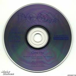 Artwork on the Disc for Loom on the Microsoft DOS.