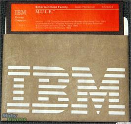 Artwork on the Disc for M.U.L.E. on the Microsoft DOS.