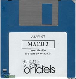 Artwork on the Disc for Mach 3 on the Microsoft DOS.