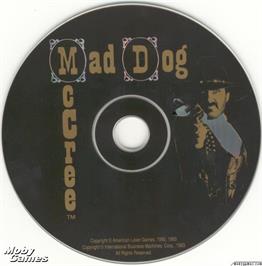 Artwork on the Disc for Mad Dog McCree on the Microsoft DOS.