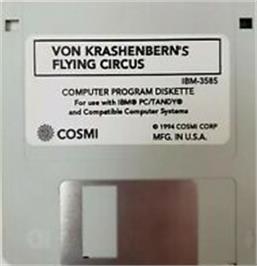 Artwork on the Disc for Manfred Von Krashenberns Flying Circus on the Microsoft DOS.