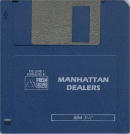 Artwork on the Disc for Manhattan Dealers on the Microsoft DOS.