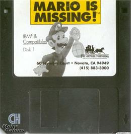 Artwork on the Disc for Mario is Missing! on the Microsoft DOS.