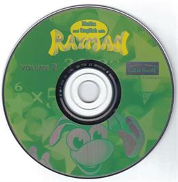 Artwork on the Disc for Maths And English With Rayman Volume 2 on the Microsoft DOS.