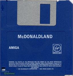 Artwork on the Disc for McDonaldland on the Microsoft DOS.