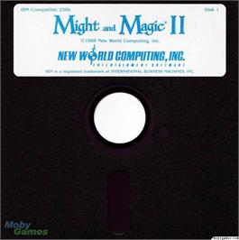 Artwork on the Disc for Might and Magic II - Gates to Another World on the Microsoft DOS.