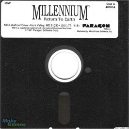 Artwork on the Disc for Millennium 2.2 on the Microsoft DOS.