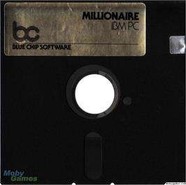 Artwork on the Disc for Millionaire - The Stock Market Simulation (Release 2) on the Microsoft DOS.