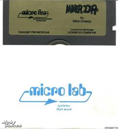 Artwork on the Disc for Miner 2049er on the Microsoft DOS.