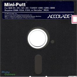 Artwork on the Disc for Mini-Putt on the Microsoft DOS.