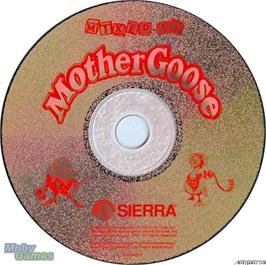 Artwork on the Disc for Mixed-Up Mother Goose on the Microsoft DOS.