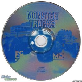 Artwork on the Disc for Monster Trucks on the Microsoft DOS.