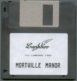 Artwork on the Disc for Mortville Manor on the Microsoft DOS.