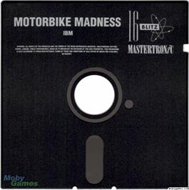 Artwork on the Disc for Motorbike Madness on the Microsoft DOS.