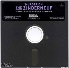 Artwork on the Disc for Murder on the Zinderneuf on the Microsoft DOS.