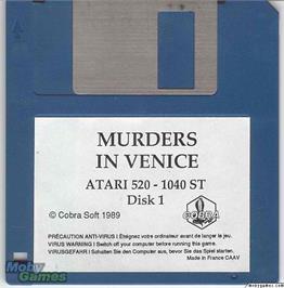 Artwork on the Disc for Murders in Venice on the Microsoft DOS.