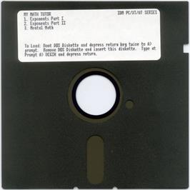 Artwork on the Disc for My Math Tutor on the Microsoft DOS.