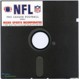 Artwork on the Disc for NFL Pro League Football (1989) on the Microsoft DOS.