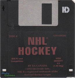 Artwork on the Disc for NHL '94 on the Microsoft DOS.