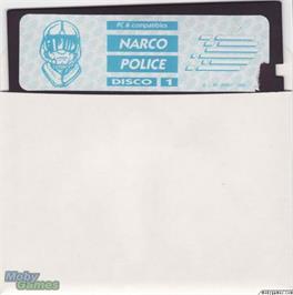 Artwork on the Disc for Narco Police on the Microsoft DOS.