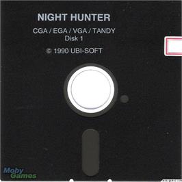 Artwork on the Disc for Night Hunter on the Microsoft DOS.