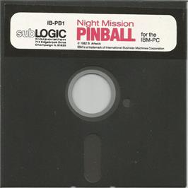 Artwork on the Disc for Night Mission Pinball (1988) on the Microsoft DOS.