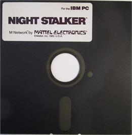 Artwork on the Disc for Night Stalker on the Microsoft DOS.