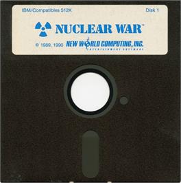 Artwork on the Disc for Nuclear War on the Microsoft DOS.