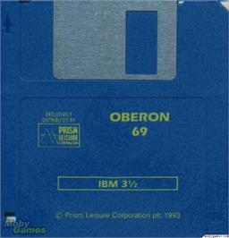 Artwork on the Disc for Oberon 69 on the Microsoft DOS.