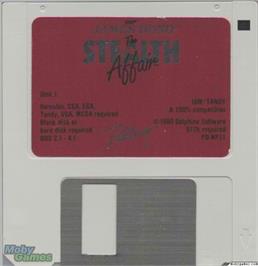 Artwork on the Disc for Operation Stealth on the Microsoft DOS.