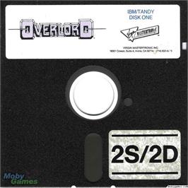 Artwork on the Disc for Overlord on the Microsoft DOS.
