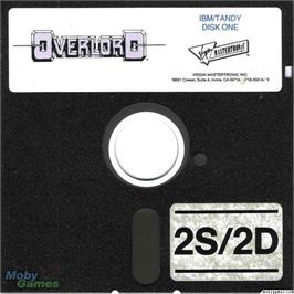 Artwork on the Disc for Overlord (1994) on the Microsoft DOS.