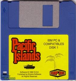 Artwork on the Disc for Pacific Islands on the Microsoft DOS.