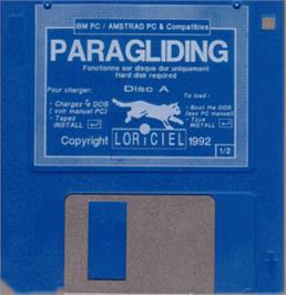 Artwork on the Disc for Paragliding on the Microsoft DOS.