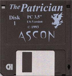 Artwork on the Disc for Patrician, The on the Microsoft DOS.