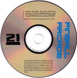 Artwork on the Disc for Pinball Dreams Deluxe on the Microsoft DOS.