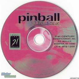 Artwork on the Disc for Pinball Illusions on the Microsoft DOS.