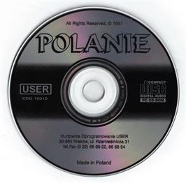 Artwork on the Disc for Polanie on the Microsoft DOS.