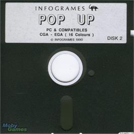Artwork on the Disc for Pop-Up on the Microsoft DOS.