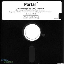 Artwork on the Disc for Portal on the Microsoft DOS.