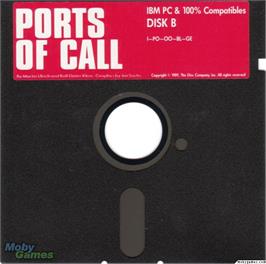 Artwork on the Disc for Ports of Call on the Microsoft DOS.