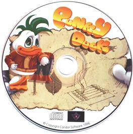 Artwork on the Disc for Punky Duck on the Microsoft DOS.