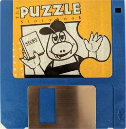 Artwork on the Disc for Puzzle Storybook on the Microsoft DOS.