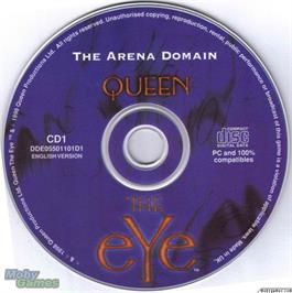Artwork on the Disc for Queen - The Eye on the Microsoft DOS.