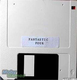 Artwork on the Disc for Questprobe Featuring The Human Torch And The Thing on the Microsoft DOS.
