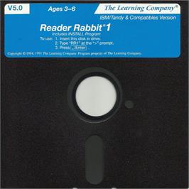 Artwork on the Disc for Reader Rabbit 1 on the Microsoft DOS.