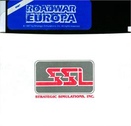 Artwork on the Disc for Roadwar Europa on the Microsoft DOS.